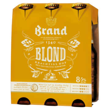 brand blond set van 6 a 0,30 liter